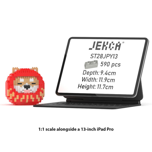 Mini Shiba Daruma Puppe 01