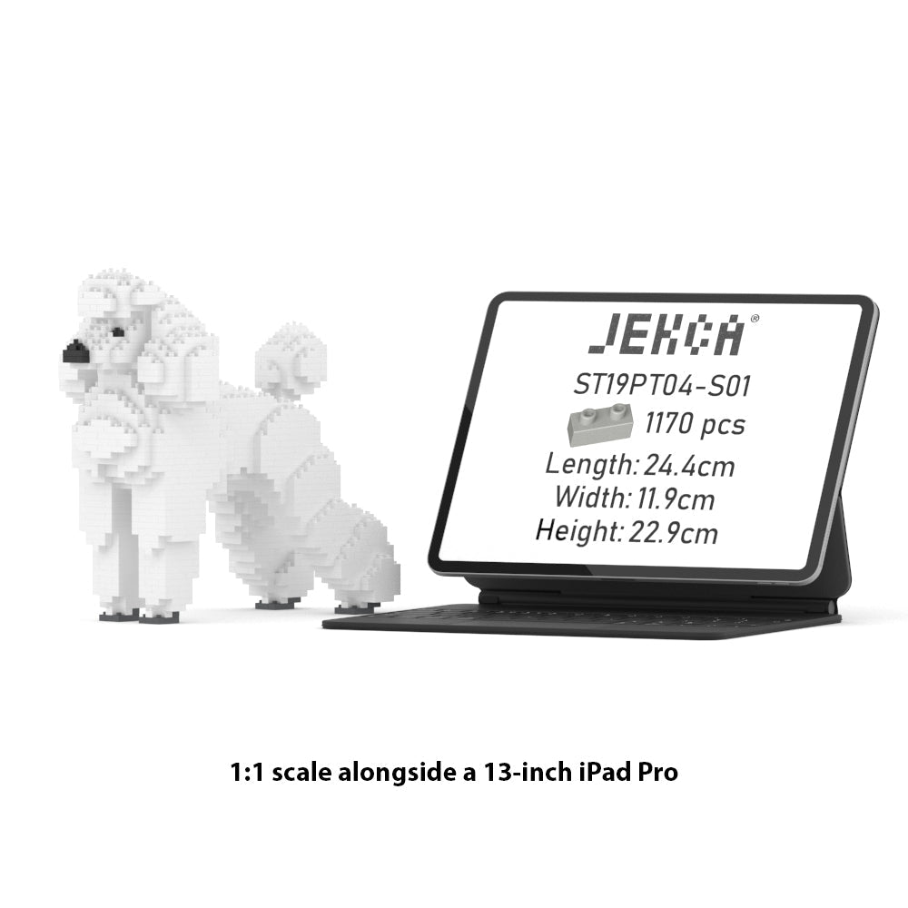 JEKCA EU - Standard Poodle 01S-S01 | Plastic Building Blocks for