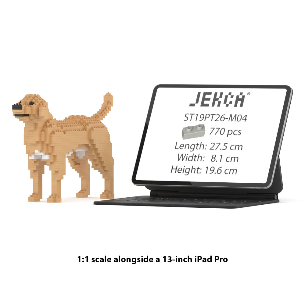 JEKCA Set Costruzioni Animali Per Adulti E Ragazzi – Labrador Retriever 01S-M04, Oltre 770 Pezzi, Sistema Di Blocchi Brevettato, Modellismo 3D