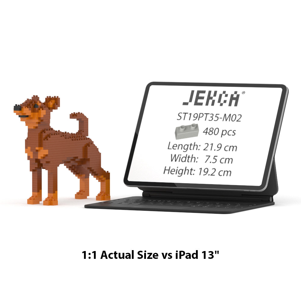 JEKCA EU - Miniature Pinscher 01S-M02 | Plastic Building Blocks