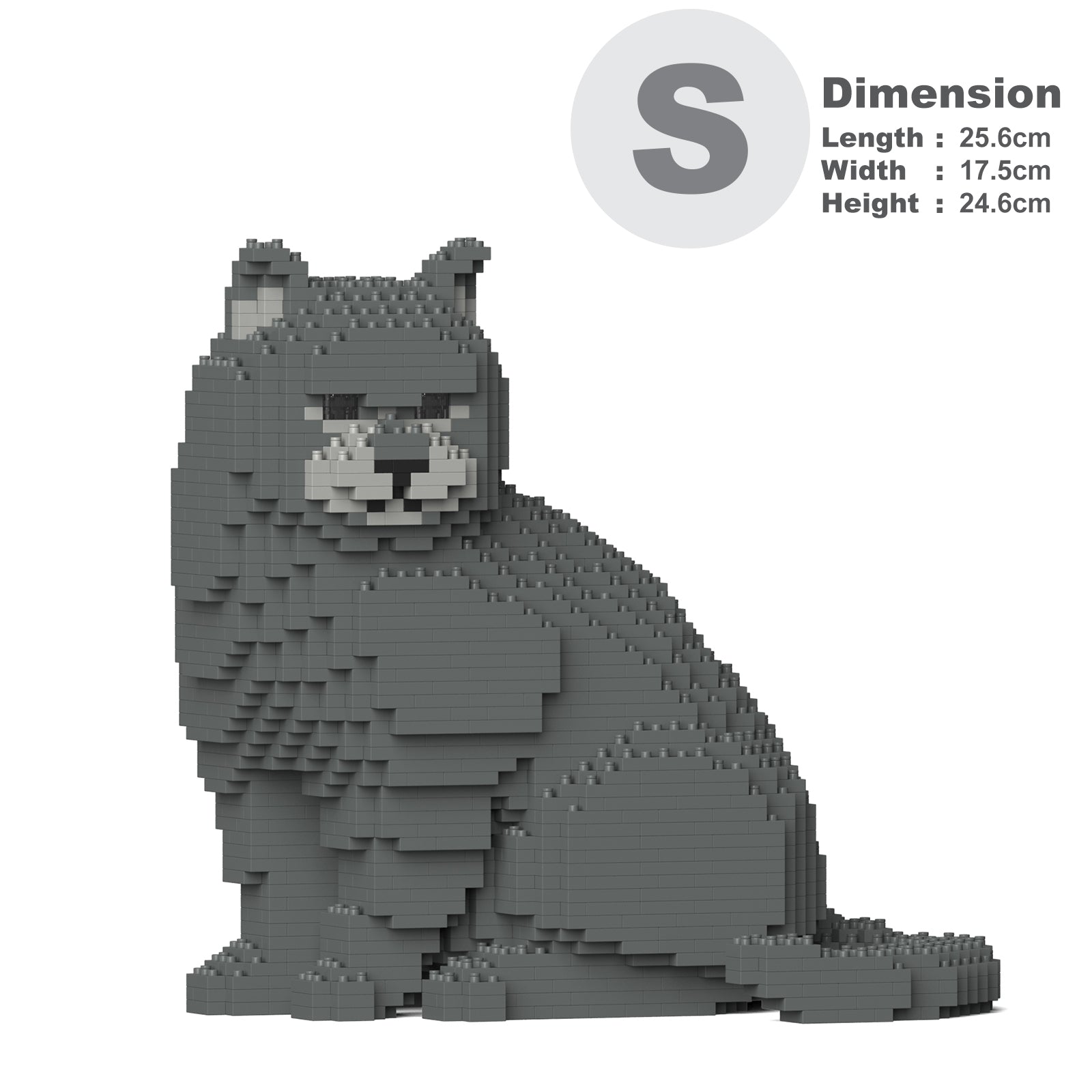Jekca - Persian Cat 02S-M01 - Lego - Scultura - Costruzione - 4D - Animali di Mattoncini - Toys Jekca - Persian Cat 02S-M01 - Lego - Scultura - Costruzione - 4D - Animali di Mattoncini - Toys
